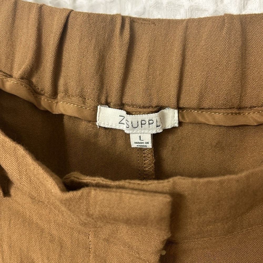 Z Supply Lucy Airy Brown Flowy Shorts Large - Picture 5 of 8